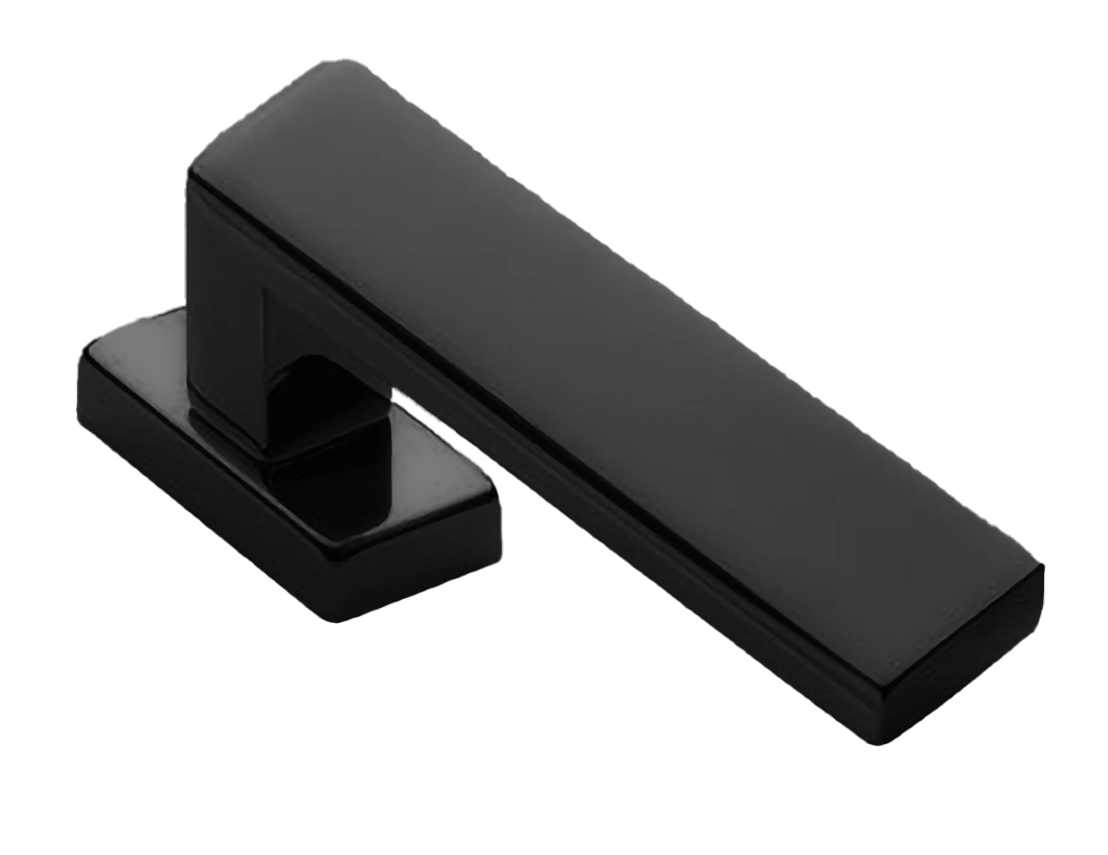 Ручка оконная WATERFALL W1 NERO, цвет - черный фото 1 Ручка оконная WATERFALL W1 NERO, цвет - черный фото купить Махачкала