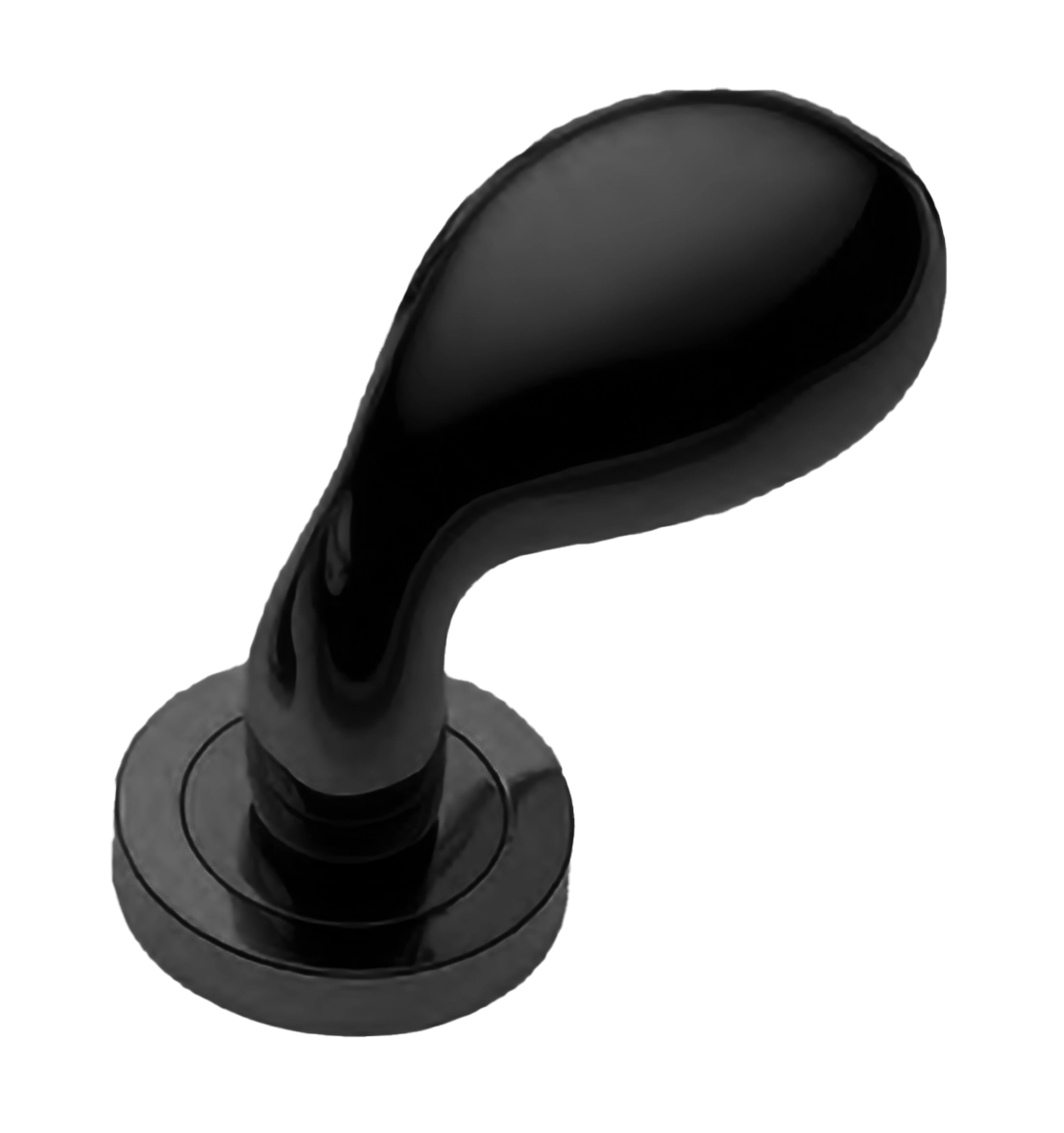 Ручка дверная AIR-2 R2 NERO раздельная на круглой розетке, цвет - черный фото 1 Ручка дверная AIR-2 R2 NERO раздельная на круглой розетке, цвет - черный фото купить Махачкала