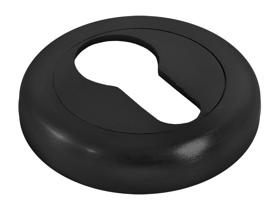 Накладка на ключевой цилиндр LUX-KH-R4 NERO на круглой розетке, цвет черный фото купить в Махачкале