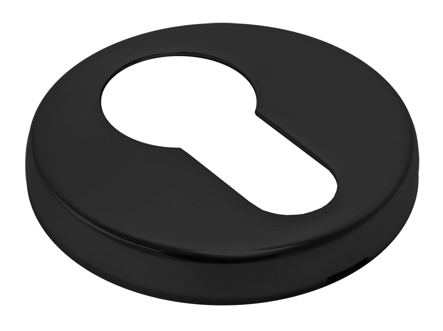 Накладка на ключевой цилиндр LUX-KH-R3-E NERO на круглой розетке, цвет черный фото купить в Махачкале