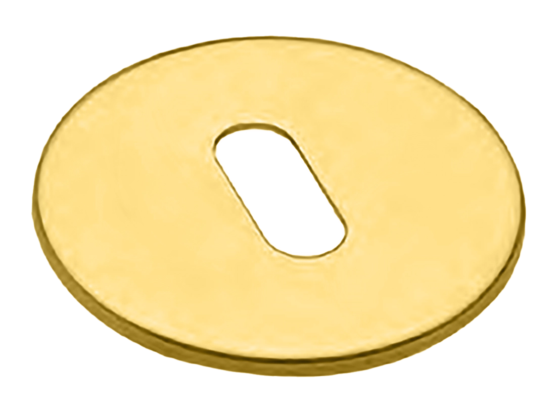 Накладка на ключевой цилиндр LUX-FK-R5 OTL на круглой розетке под ключ буратино, цвет - золото фото купить Махачкала