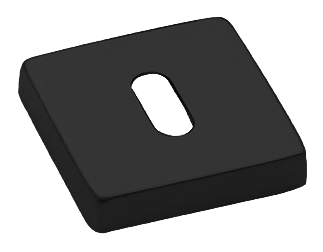 Накладка на ключевой цилиндр LUX-FK-S4-E NERO на квадратной розетке под ключ буратино, цвет - черный фото купить Махачкала