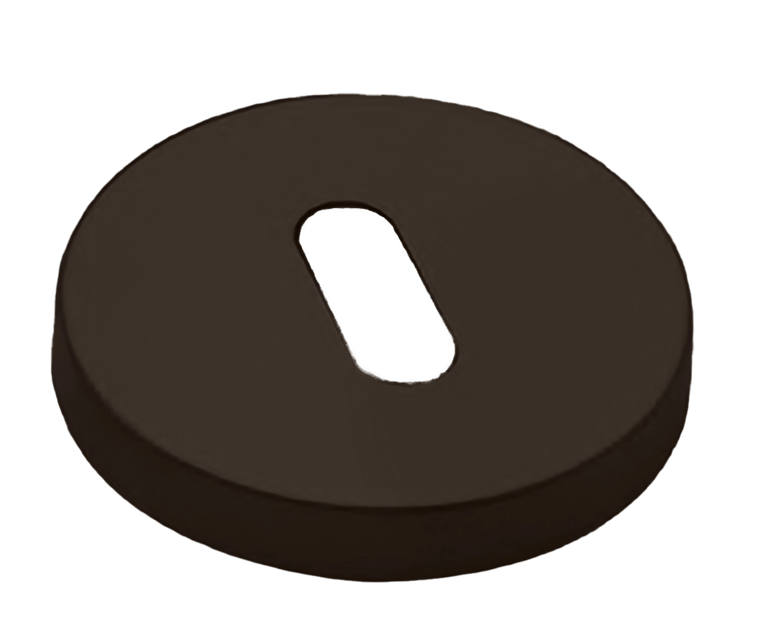 Накладка на ключевой цилиндр LUX-FK-R6 ANT на круглой розетке под ключ буратино, цвет - антрацит фото купить Махачкала