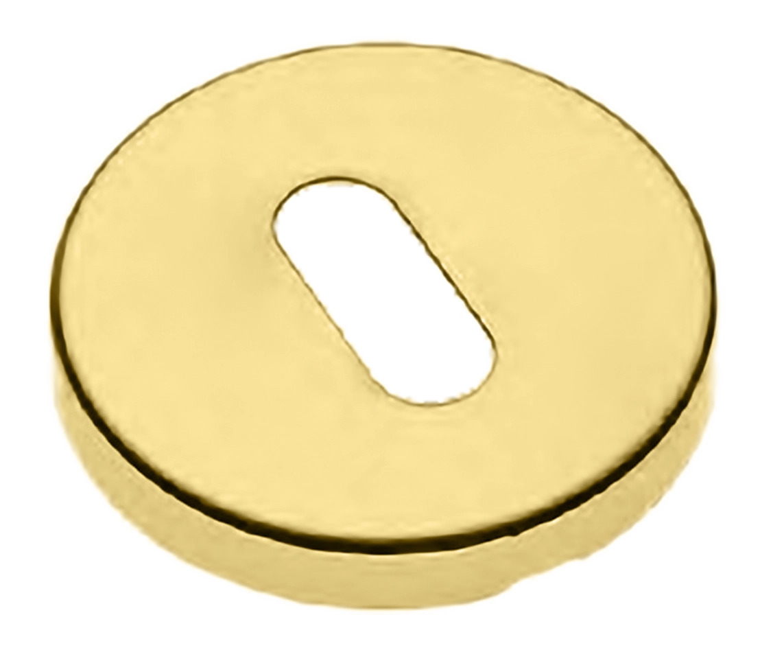 Накладка на ключевой цилиндр LUX-FK-R3 OTL на круглой розетке под ключ буратино, цвет - золото фото купить Махачкала