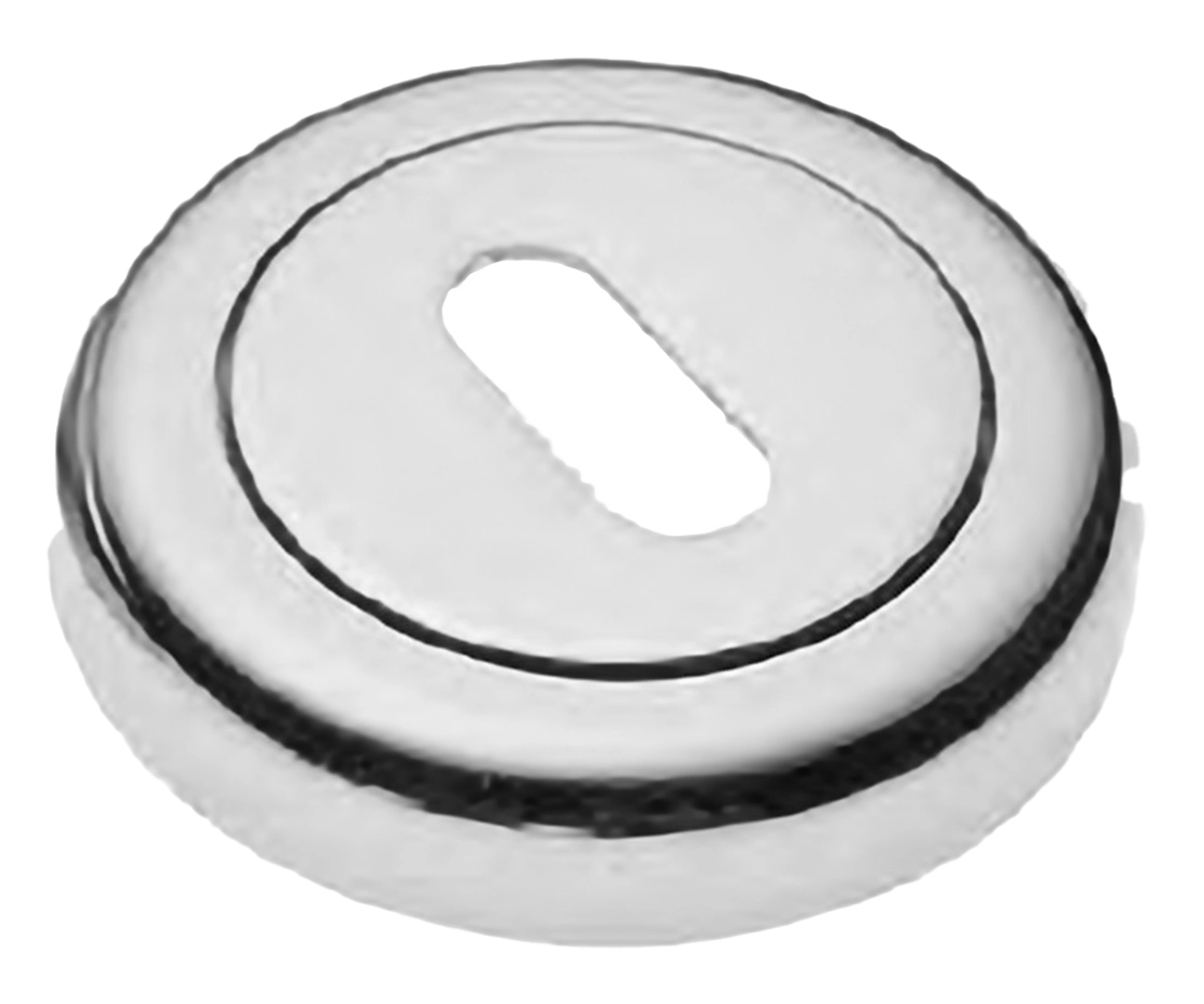 Накладка на ключевой цилиндр LUX-FK-R4 CRO на круглой розетке под ключ буратино, цвет - хром фото купить Махачкала