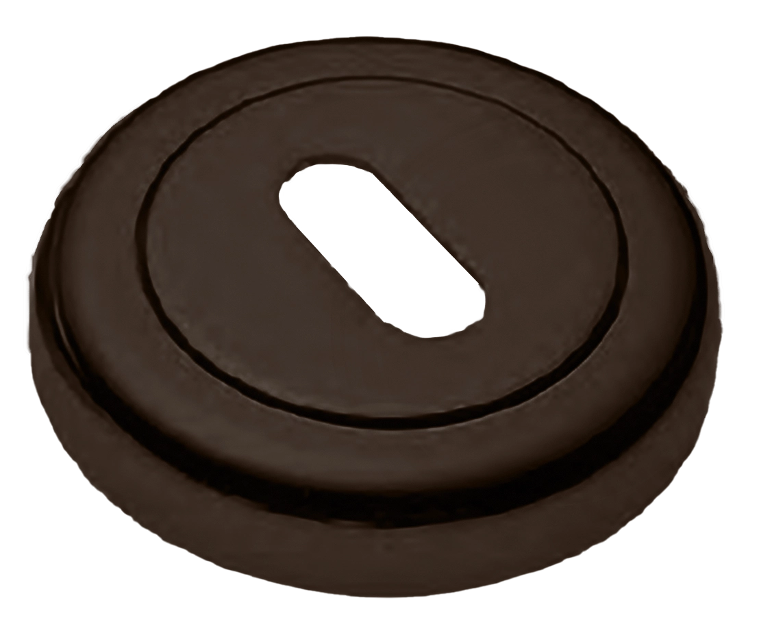 Накладка на ключевой цилиндр LUX-FK-R4 ANT на круглой розетке под ключ буратино, цвет - антрацит фото купить Махачкала