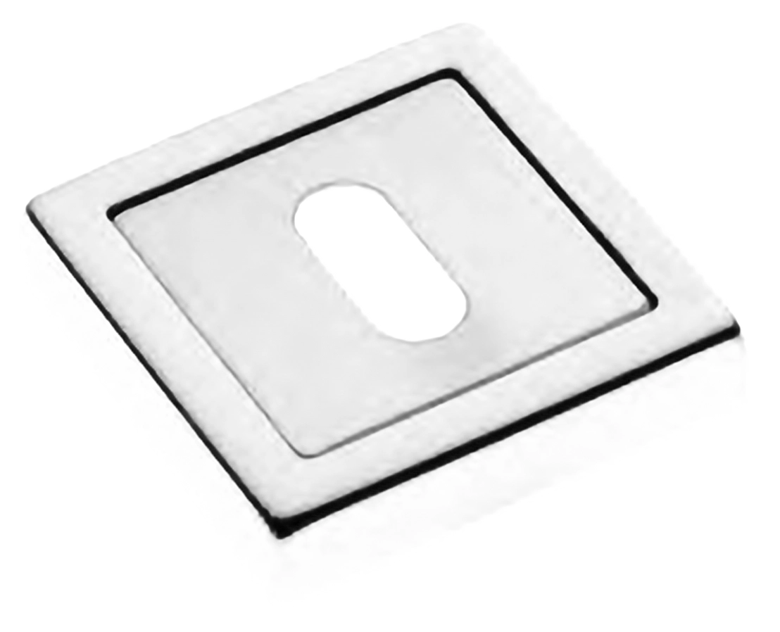 Накладка на ключевой цилиндр LUX-FK-S3 BIA на квадратной розетке под ключ буратино, цвет - белый фото купить Махачкала