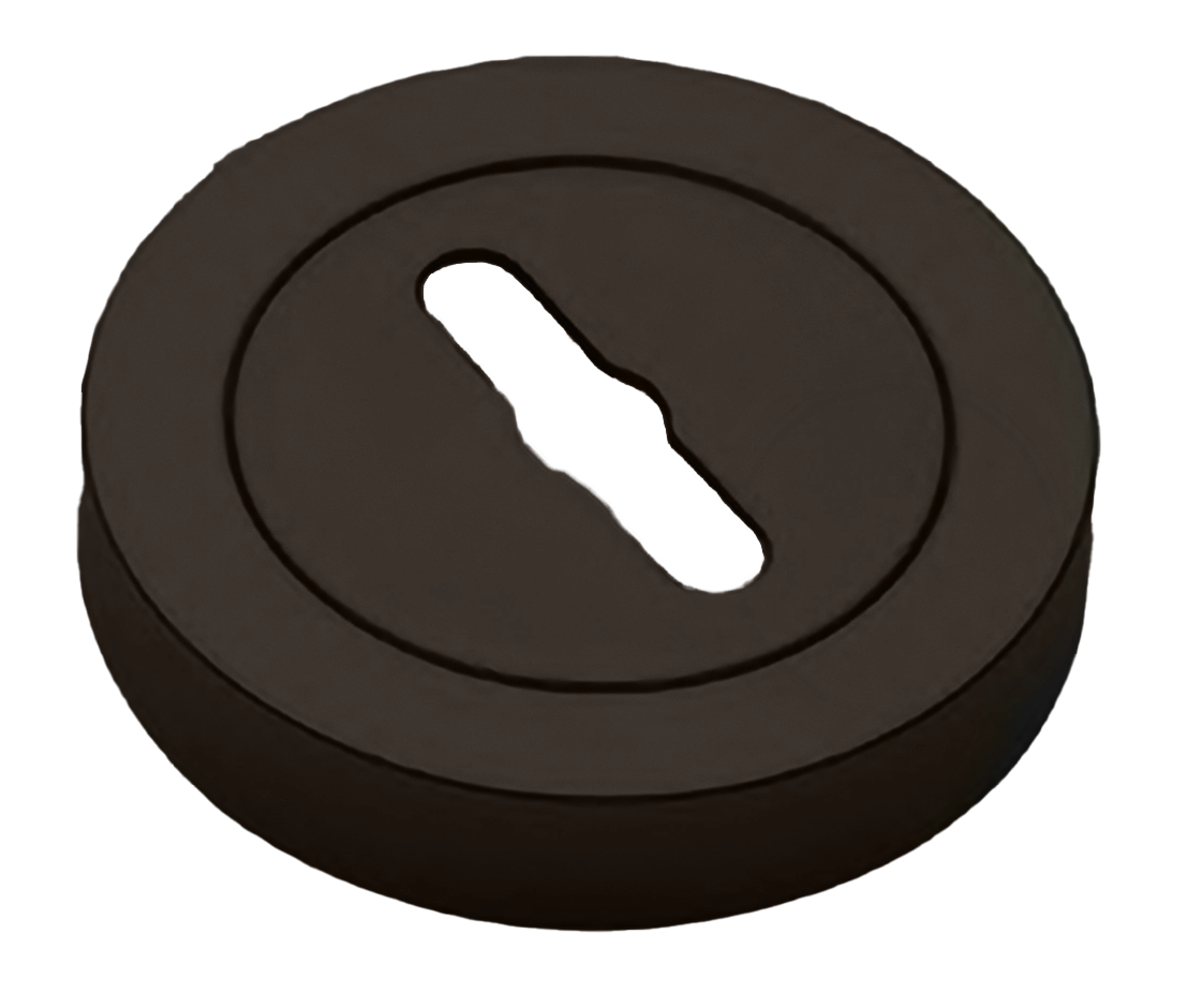 Накладка на ключевой цилиндр LUX-SK-R2 ANT на круглой розетке под сувальдный ключ, цвет - антрацит фото купить Махачкала
