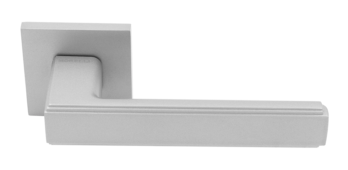 Ручка дверная MH-64-S6 ASC STEPS на квадратной розетке 6 мм, цвет анодированный матовый хром фото купить Махачкала