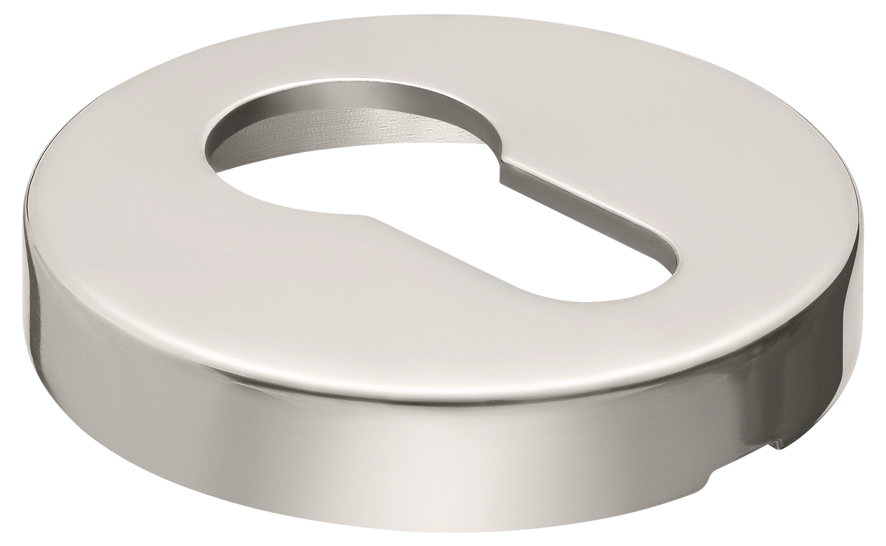 Накладка LUX-KH-R2 NIK на ключевой цилиндр на круглой розетке, цвет никель фото купить в Махачкале