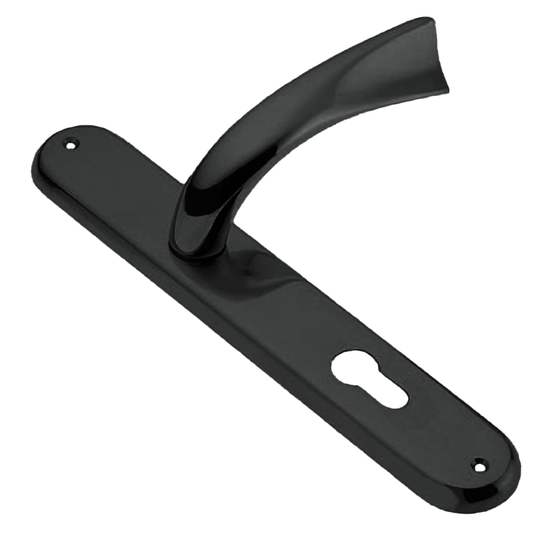 Ручка дверная на планке TENDER PL NIN, цвет черный никель, латунь фото купить в Махачкале