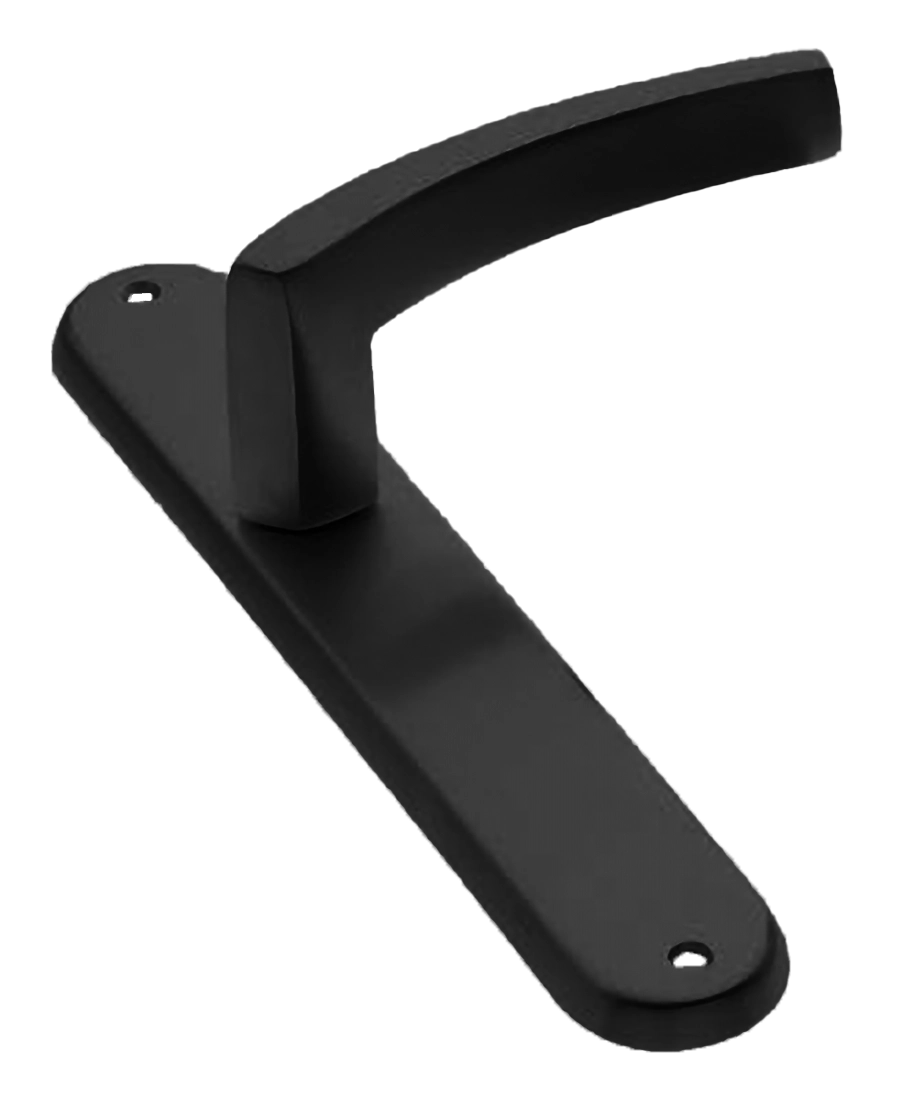 Ручка дверная на планке WIND PL NERO, цвет черный, латунь фото купить в Махачкале