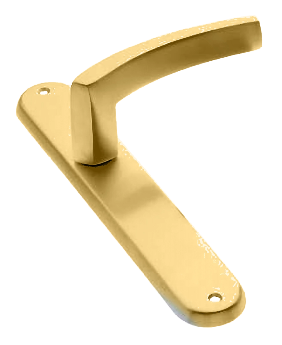 Ручка дверная на планке WIND PL OSA, цвет матовое золото, латунь фото купить в Махачкале