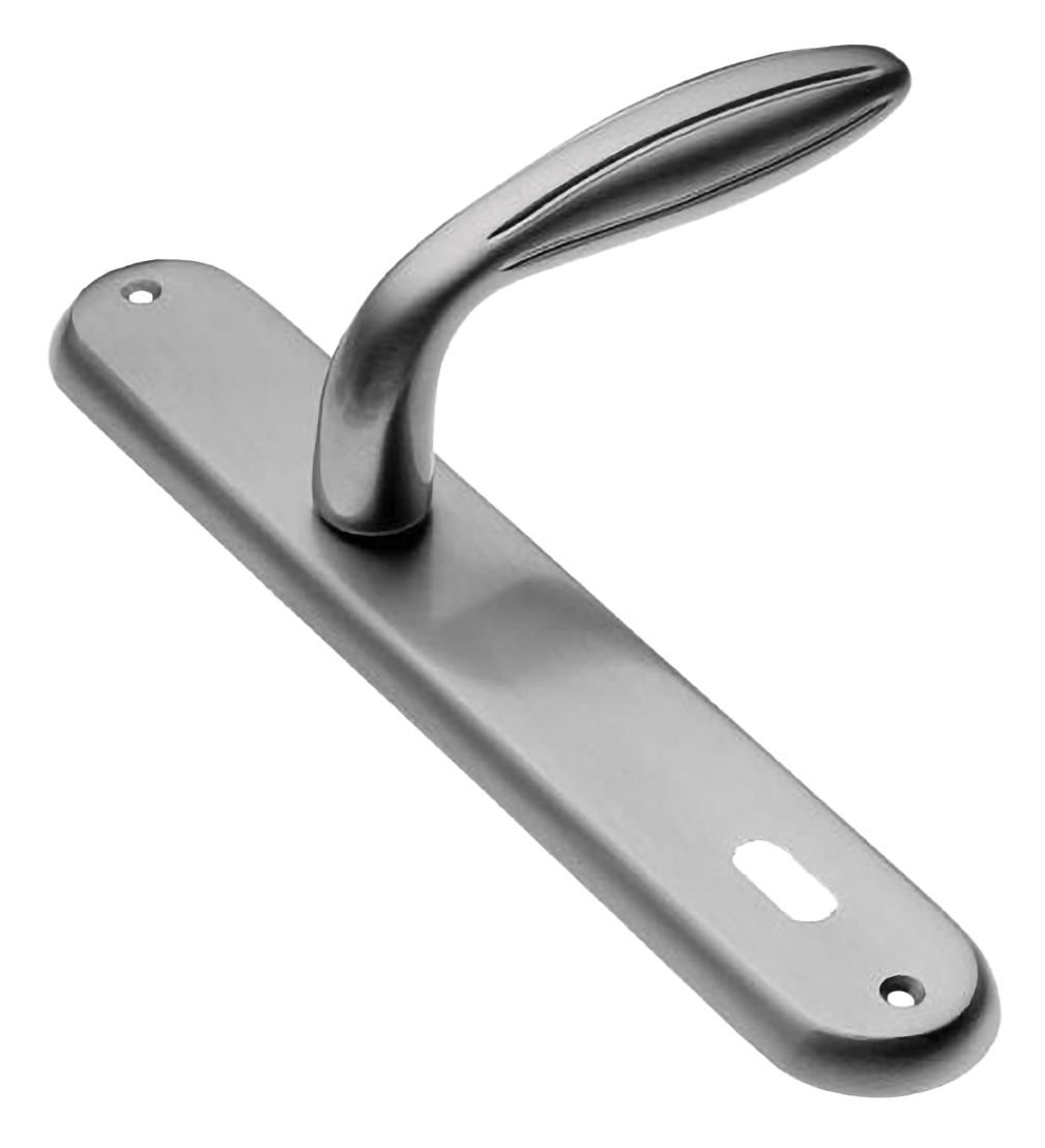 Ручка дверная на планке BUD PL CSA, цвет матовый хром, латунь фото купить в Махачкале