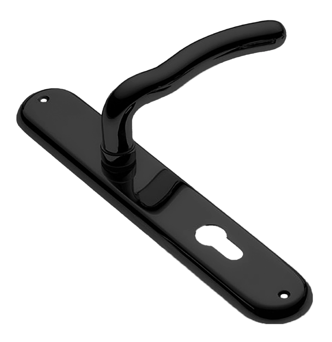 Ручка дверная на планке SNAKE PL NERO, цвет черный, латунь фото купить в Махачкале