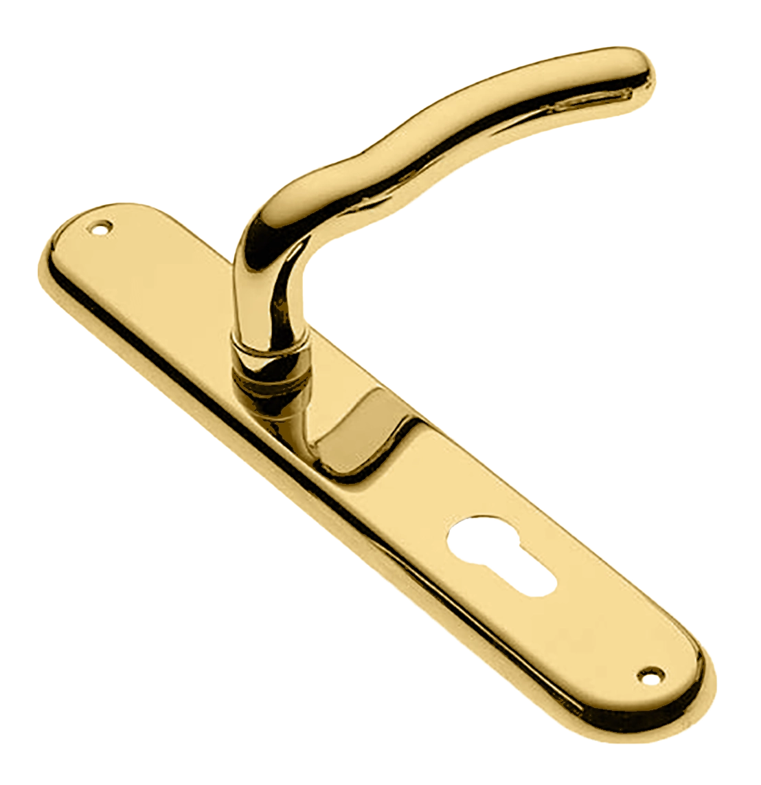 Ручка дверная на планке SNAKE PL OTL, цвет золото, латунь фото купить в Махачкале