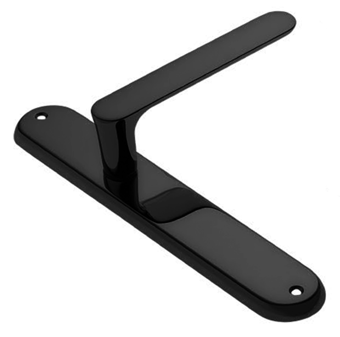 Ручка дверная на планке LE BOAT PL NERO, цвет черный, латунь фото купить в Махачкале