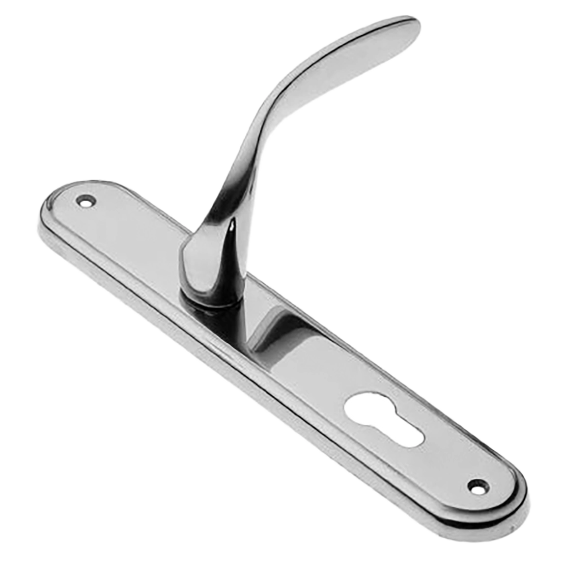 Ручка дверная на планке COBRA PL CRO, цвет хром, латунь фото купить в Махачкале