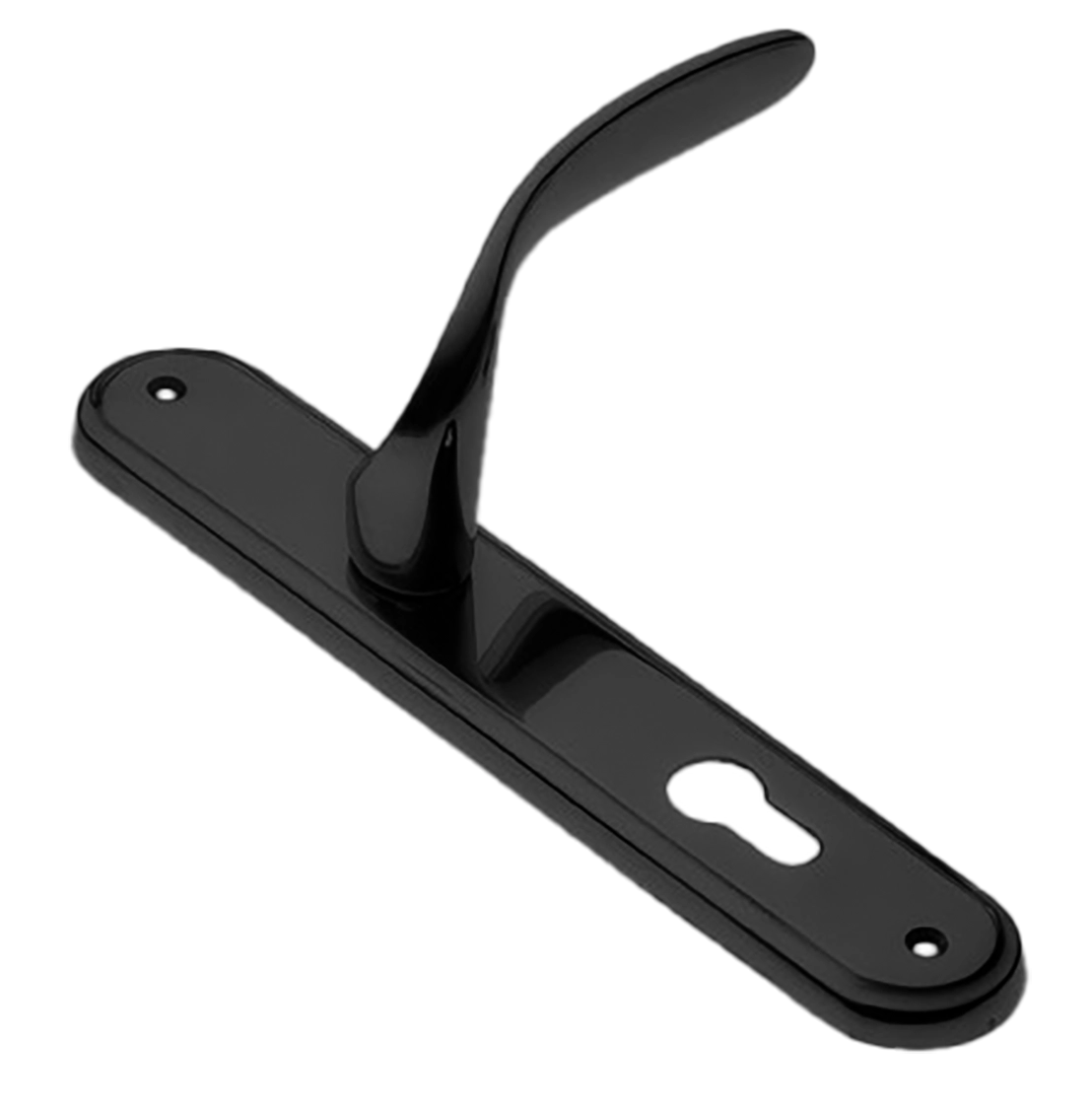 Ручка дверная на планке COBRA PL NERO, цвет черный, латунь фото купить в Махачкале