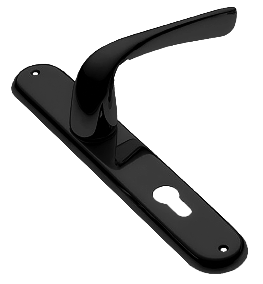 Ручка дверная на планке LE MANS PL NERO, цвет черный, латунь фото купить в Махачкале