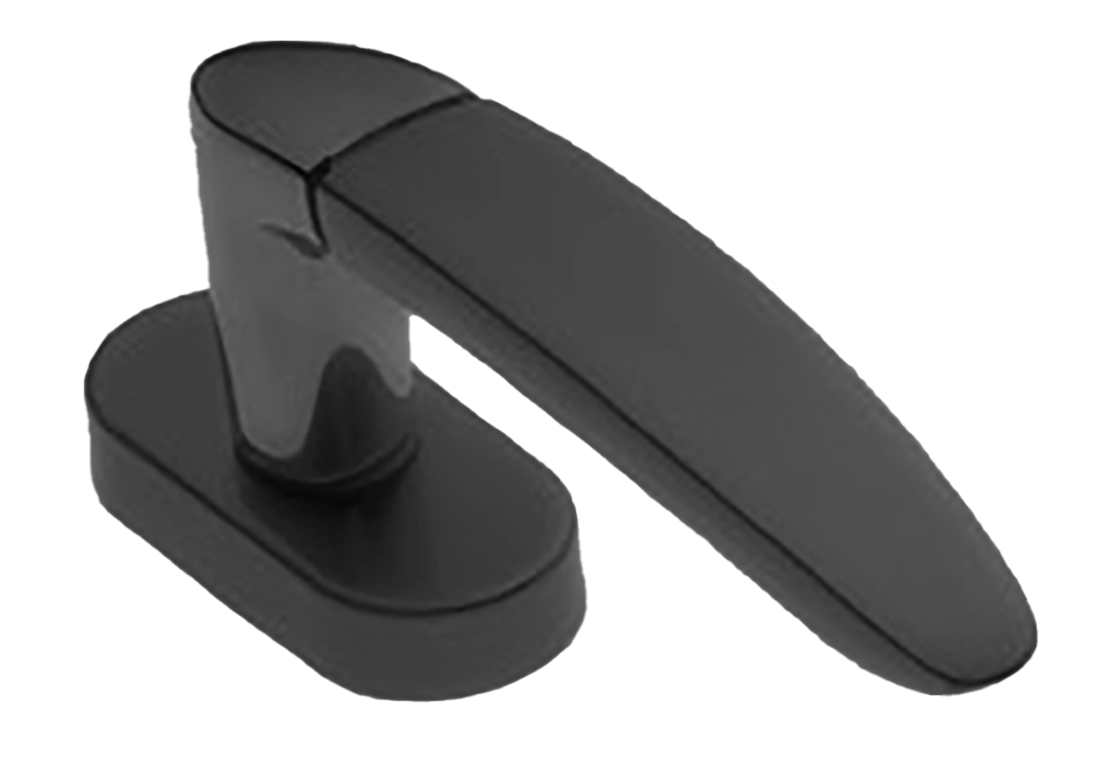 Ручка оконная SAIL W1 NERO на прямоугольной розетке, цвет черный, латунь фото купить в Махачкале