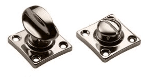 Завертка сантехническая LUX-WC-RIVA NIK на квадратной розетке цвет никель, ЦАМ фото купить в Махачкале