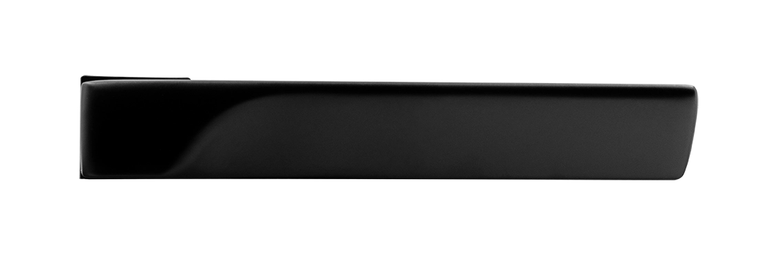 Ручка дверная FIORD-SM NERO-ST, с невидимой квадратной розеткой, цвет черный soft-touch, ЦАМ фото купить в Махачкале