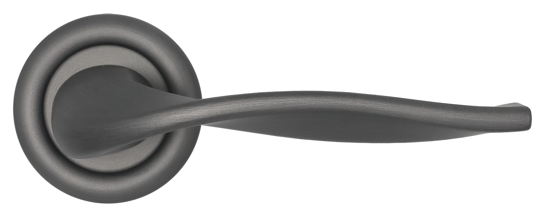 Ручка дверная SKYSCRAPER R7 SST на круглой розетке, цвет Летняя гроза/Summer Storm фото morelli Махачкала