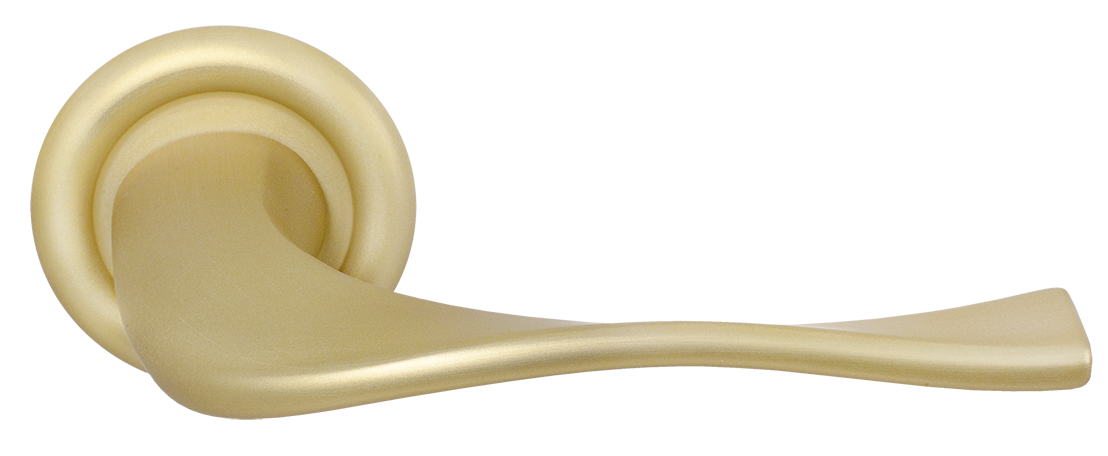 Ручка дверная SKYSCRAPER R7 AH на круглой розетке, цвет Осенний мёд/Autumn Honey фото купить Махачкала