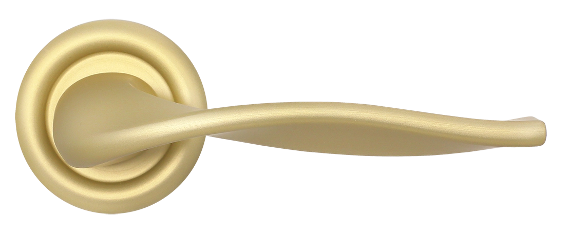 Ручка дверная SKYSCRAPER R7 AH на круглой розетке, цвет Осенний мёд/Autumn Honey фото купить в Махачкале