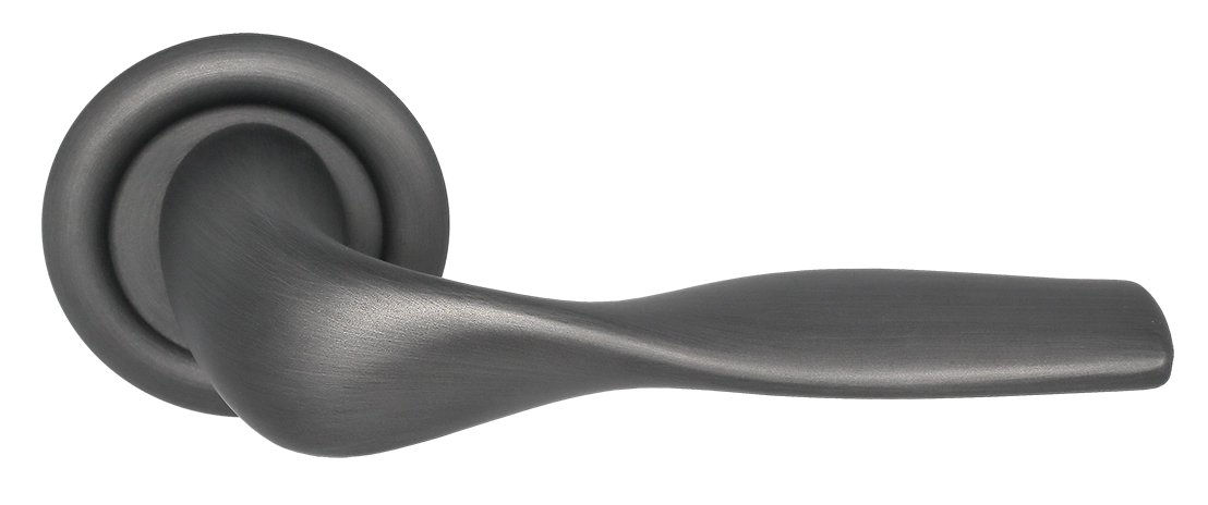 Ручка дверная LVB R7 SST на круглой розетке, цвет Летняя гроза/Summer Storm фото купить Махачкала