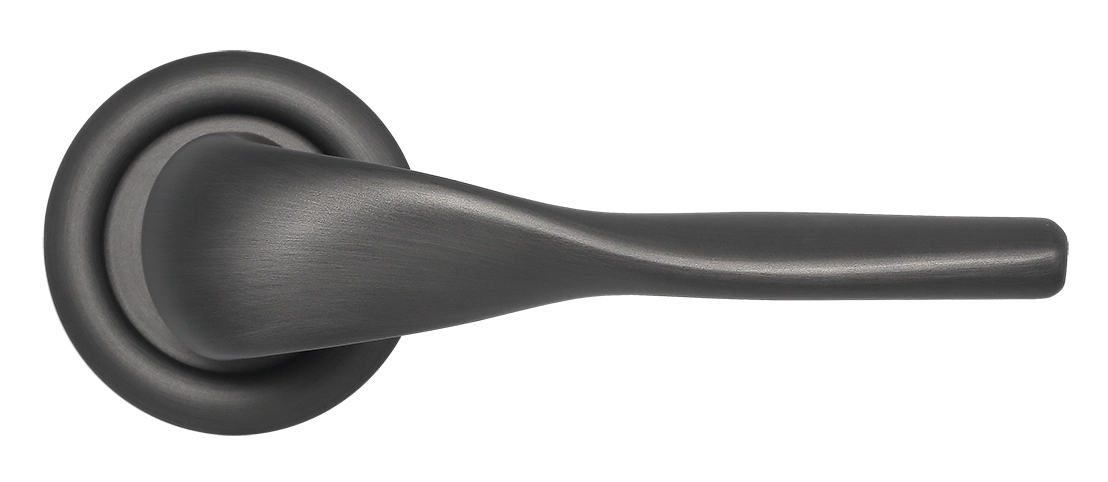 Ручка дверная LVB R7 SST на круглой розетке, цвет Летняя гроза/Summer Storm фото купить в Махачкале