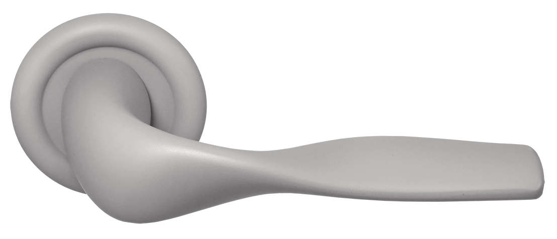 Ручка дверная LVB R7 SMI на круглой розетке, цвет Весенняя дымка/Spring Mist фото купить Махачкала