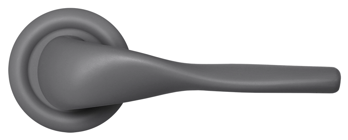 Ручка дверная LVB R7 SSW на круглой розетке, цвет Стокгольмский снегопад/Stockholm Snowfall фото купить в Махачкале