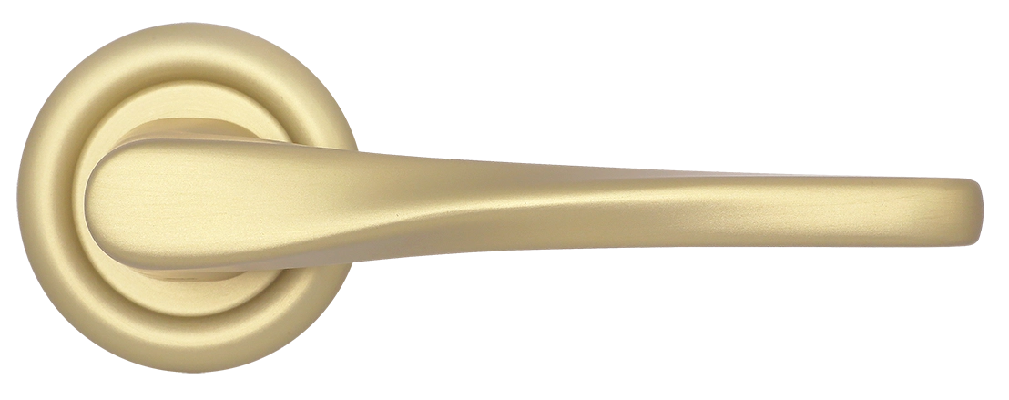 Ручка дверная THE OLYMPICS R7 AH на круглой розетке, цвет Осенний мёд/Autumn Honey фото купить в Махачкале