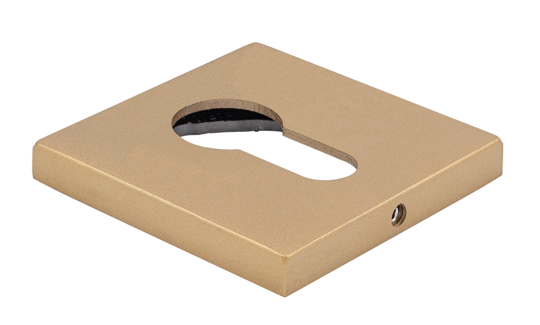 Накладка на замок MH-KH-S6 FTG под евроцилиндр, цвет матовое итальянское золото фото купить Махачкала