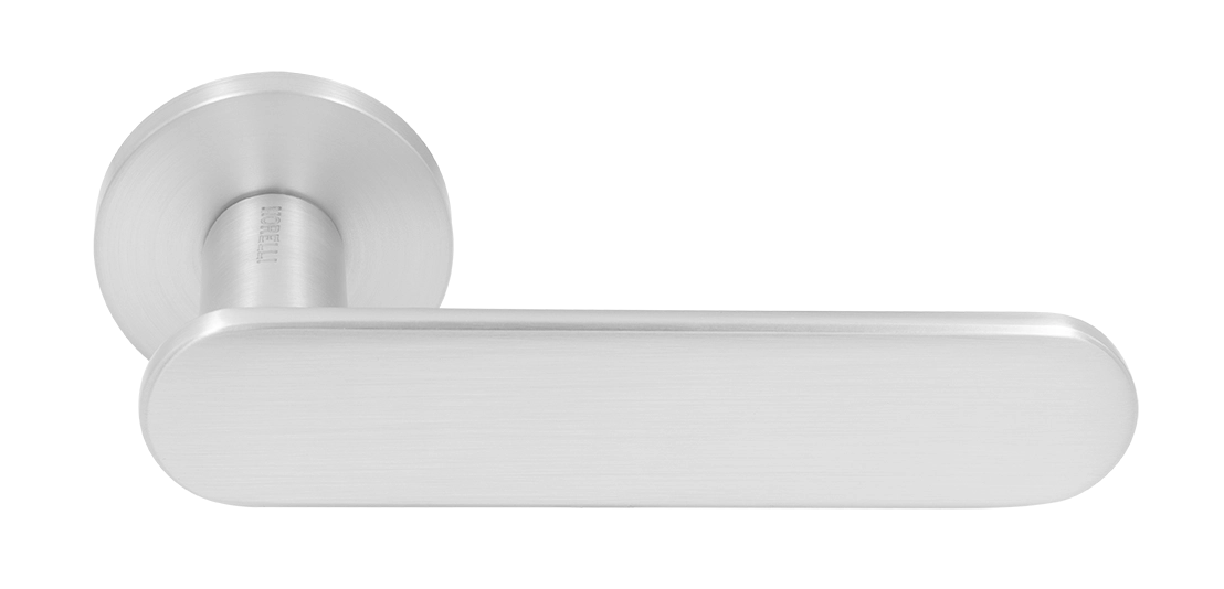 Ручка дверная MH-65-R6 SEMPIONE SC на круглой розетке, цвет матовый хром фото купить Махачкала