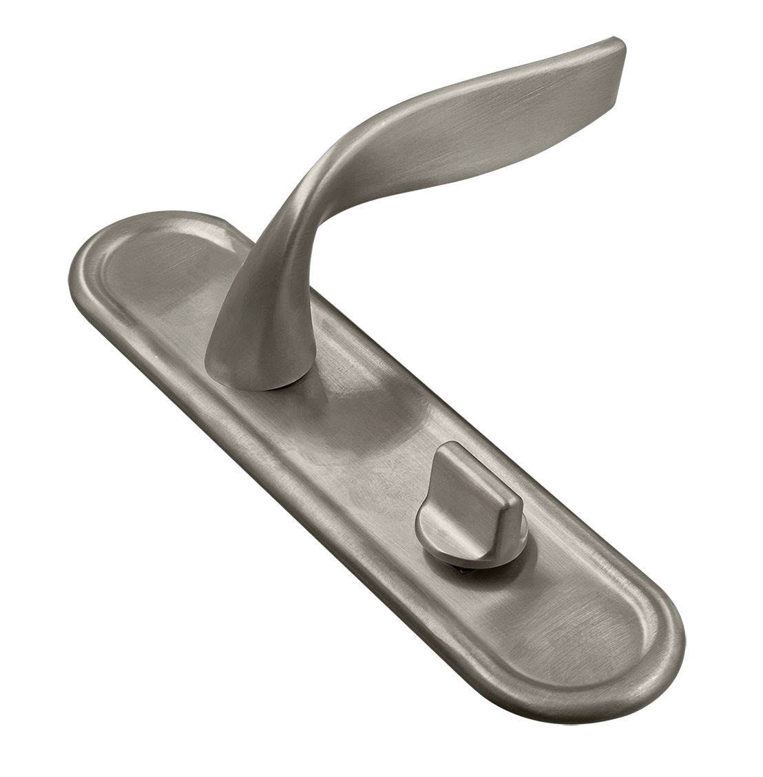 Ручка дверная SKYSCRAPER PLR WC SMI на планке под сантехническую завертку, цвет Весенняя дымка/Spring Mist фото купить Махачкала