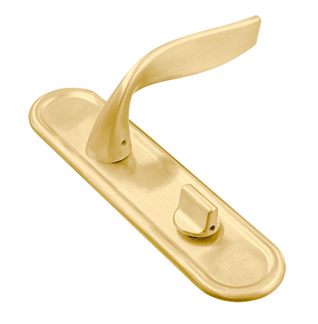 Ручка дверная SKYSCRAPER PLR WC AH на планке под сантехническую завертку, цвет Осенний мёд/Autumn Honey фото купить Махачкала