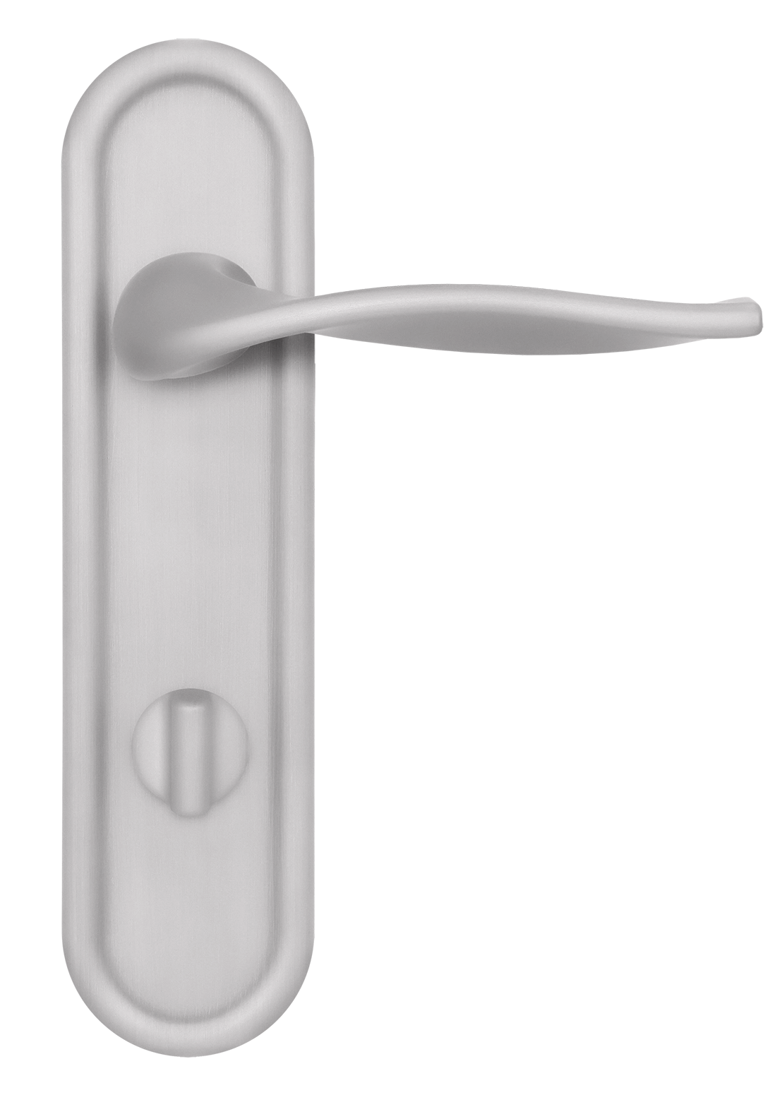 Ручка дверная SKYSCRAPER PLR WC SSW на планке под сантехническую завертку, цвет Стокгольмский снегопад/Stockholm Snowfall фото купить в Махачкале