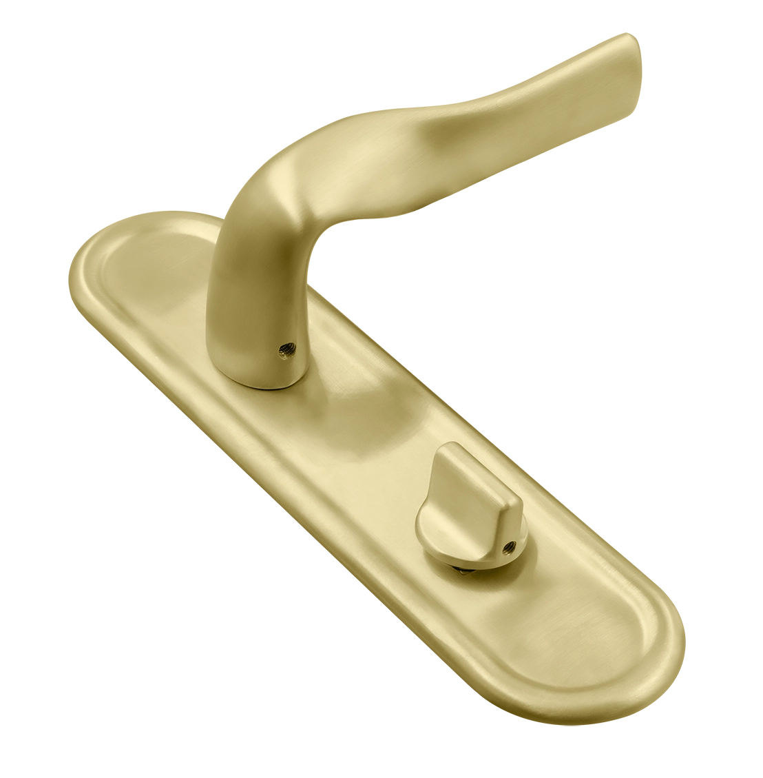 Ручка дверная LVB PLR WC AH на планке под сантехническую завертку, цвет Осенний мёд/Autumn Honey фото купить Махачкала