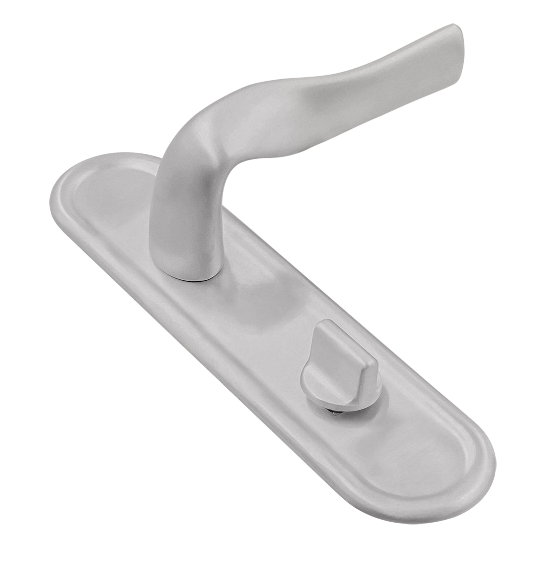 Ручка дверная LVB PLR WC SSW на планке под сантехническую завертку, цвет Стокгольмский снегопад/Stockholm Snowfall фото купить Махачкала