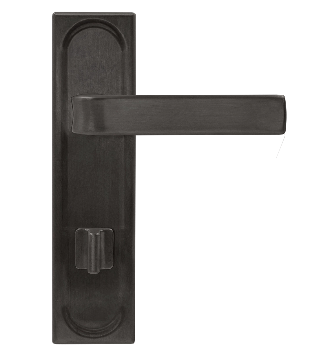 Ручка дверная THE BUS STATION PLS WC SST на планке под сантехническую завертку, цвет Летняя гроза/Summer Storm фото купить в Махачкале