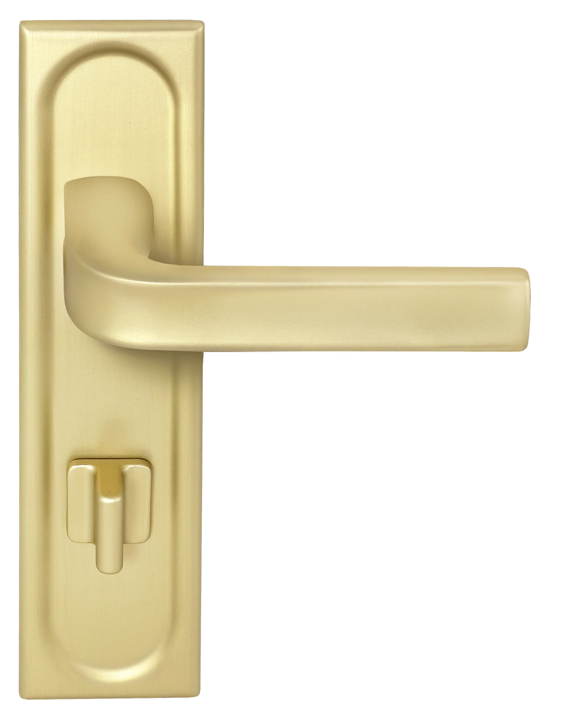 Ручка дверная THE BUS STATION PLS WC AH на планке под сантехническую завертку, цвет Осенний мёд/Autumn Honey фото фурнитура Махачкала