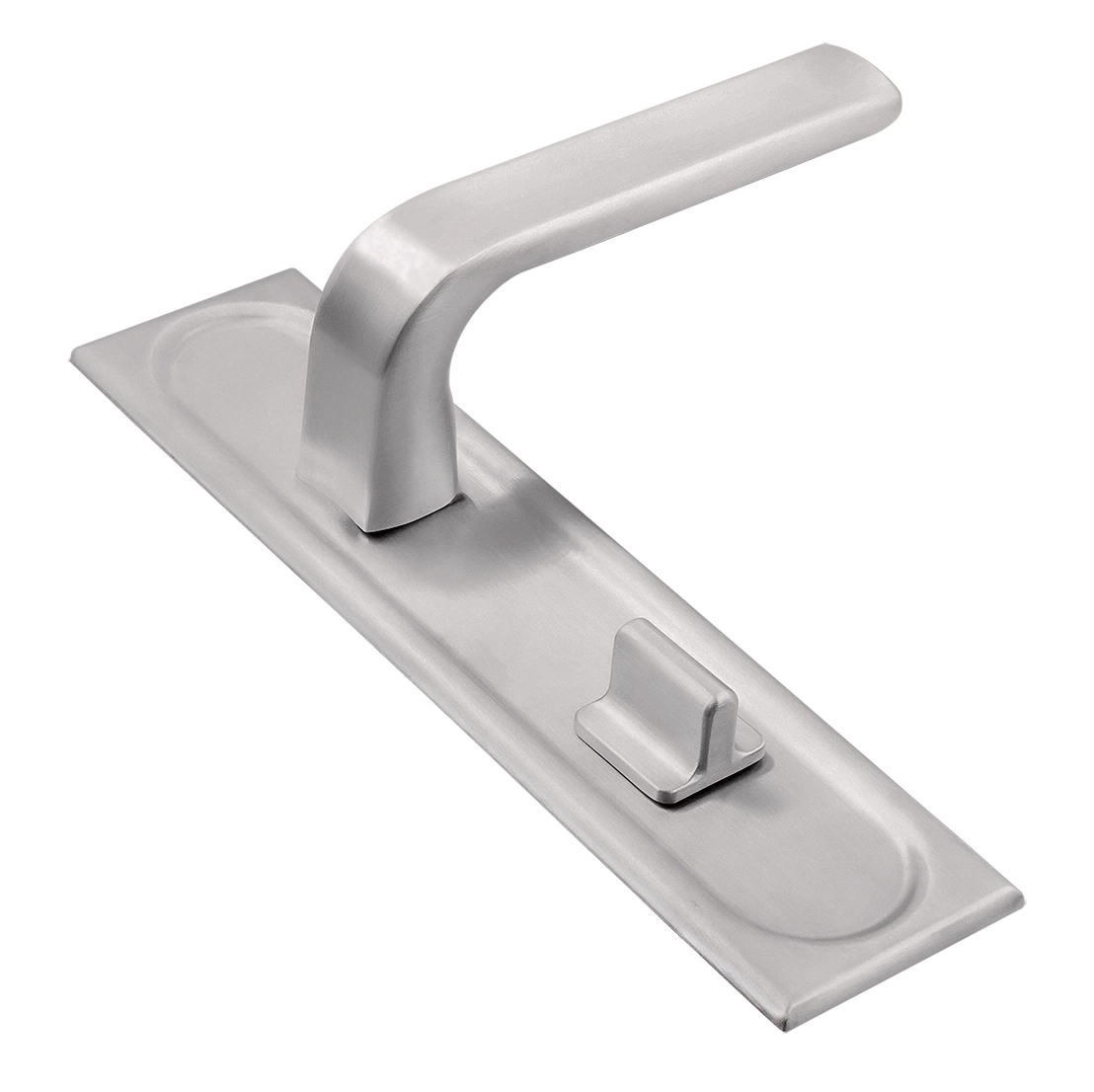 Ручка дверная THE BUS STATION PLS WC SSW на планке под сантехническую завертку, цвет Стокгольмский снегопад/Stockholm Snowfall фото купить Махачкала