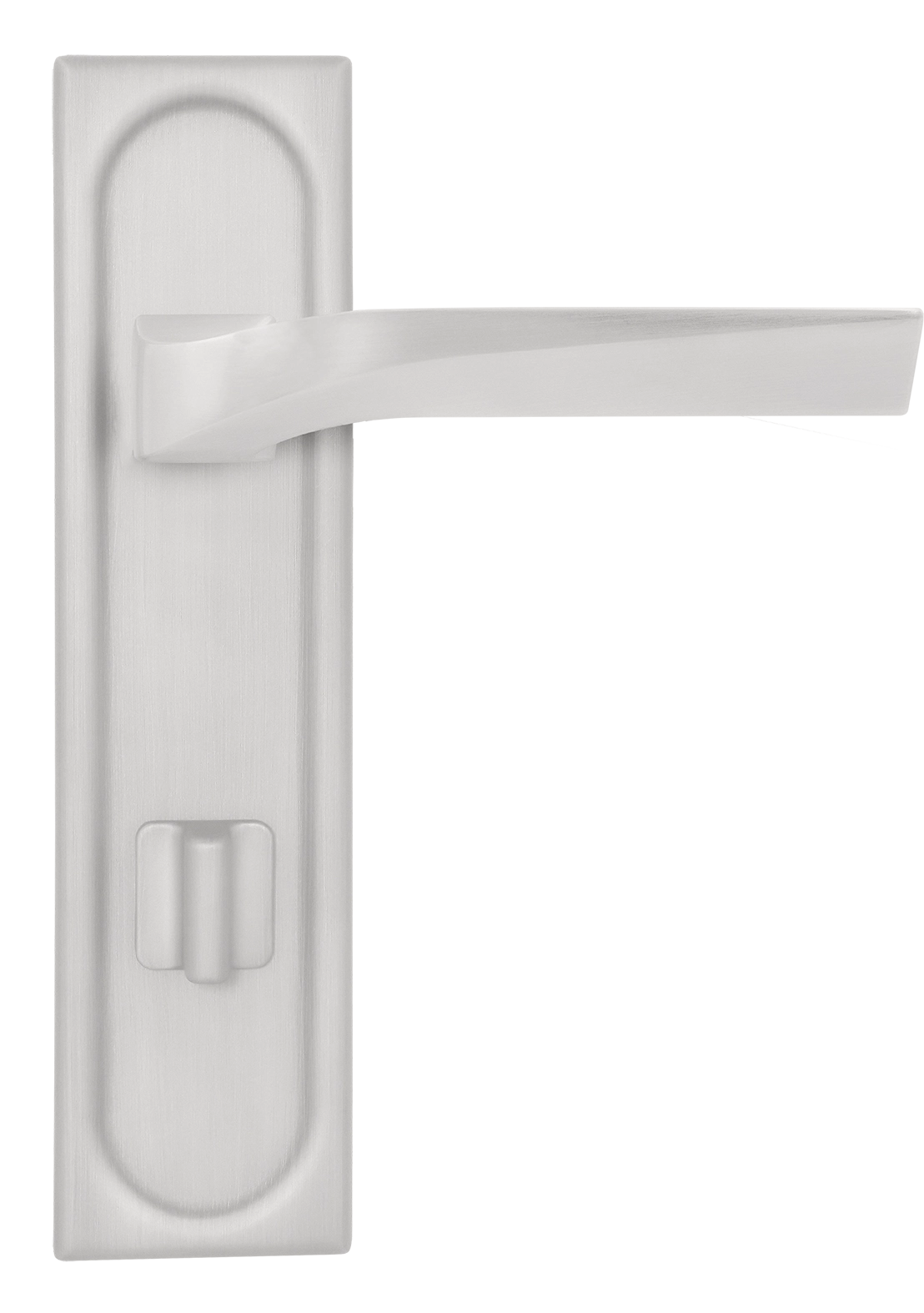 Ручка дверная WD CONCERT HALL PLS WC SSW на планке под сантехническую завертку, цвет Стокгольмский снегопад/Stockholm Snowfall фото купить в Махачкале