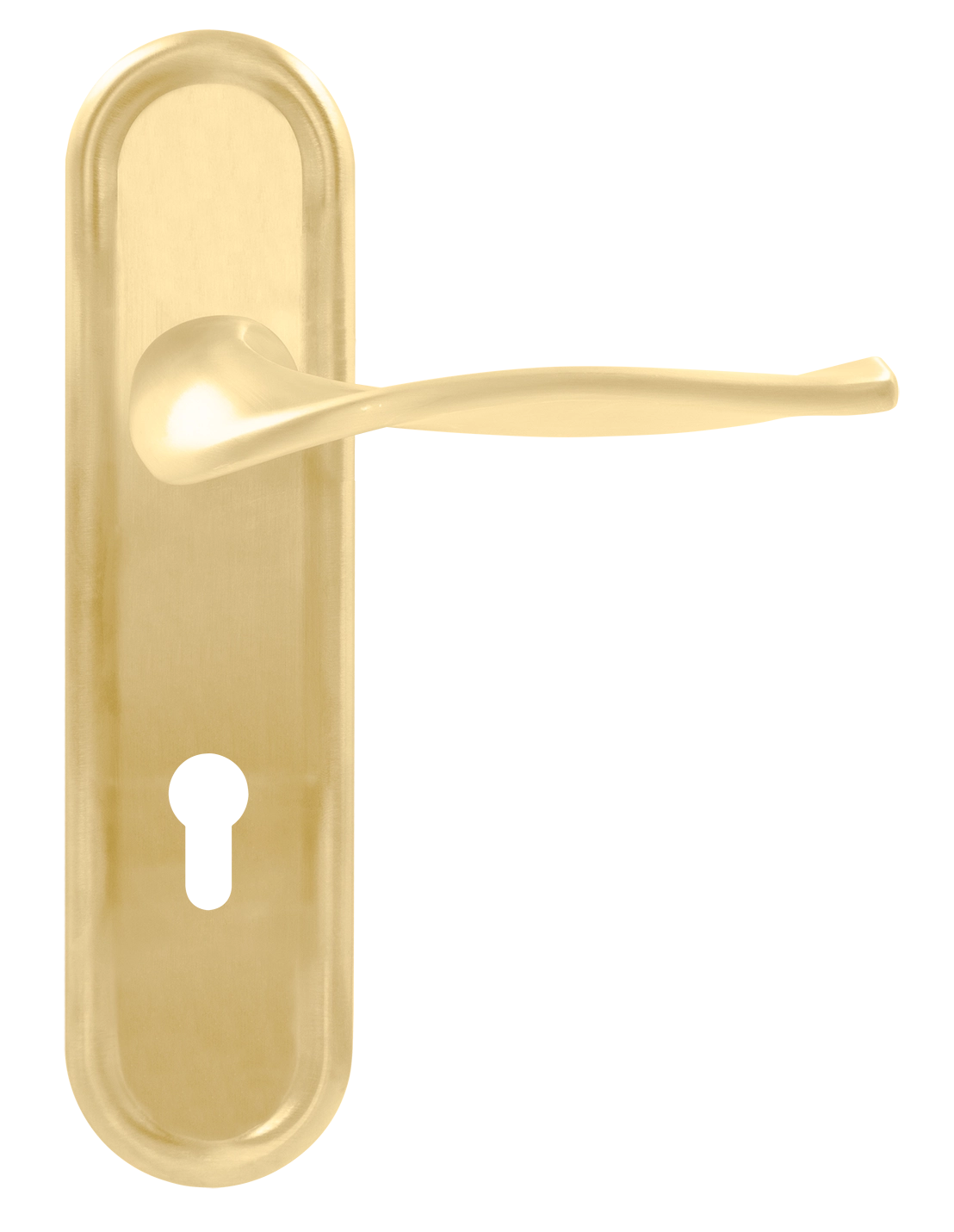 Ручка дверная SKYSCRAPER PLR KH AH на планке под ключевой цилиндр, цвет Осенний мёд/Autumn Honey фото купить Махачкала