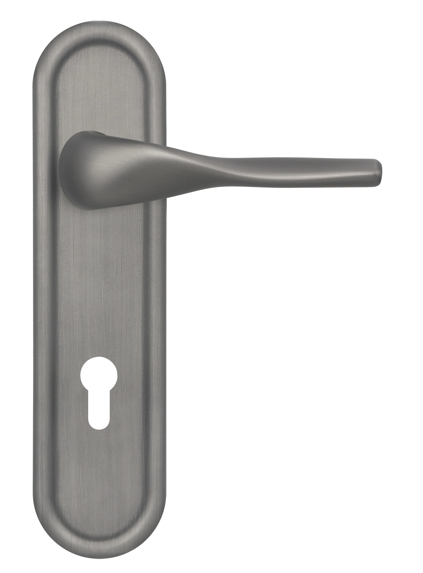 Ручка дверная LVB PLR KH WF на планке под ключевой цилиндр, цвет Зимняя стужа/Winter Frost фото купить Махачкала