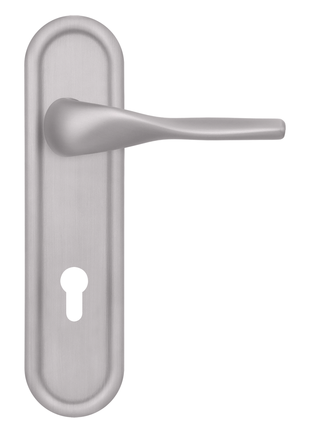 Ручка дверная LVB PLR KH SSW на планке под ключевой цилиндр, цвет Стокгольмский снегопад/Stockholm Snowfall фото купить Махачкала