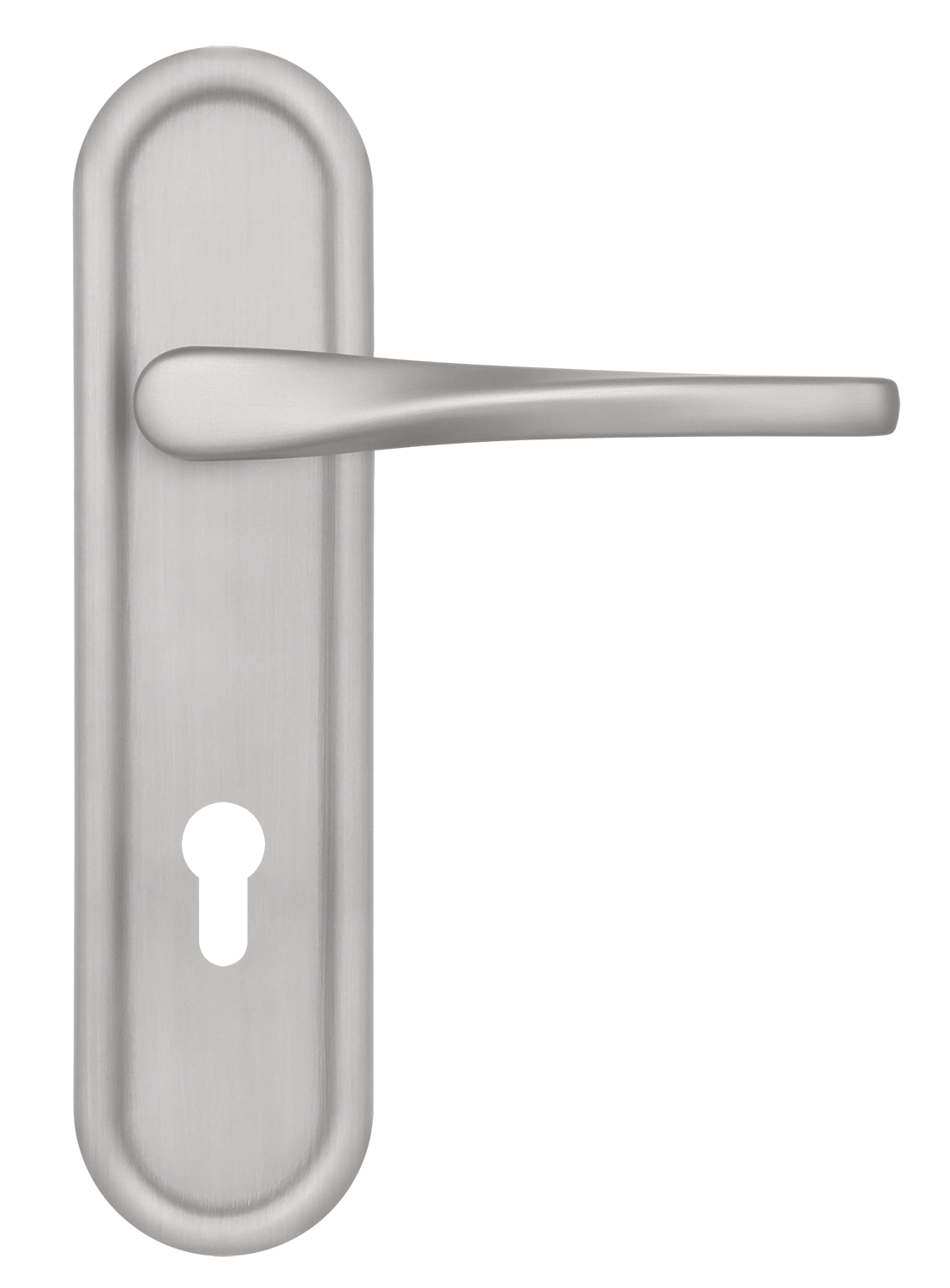 Ручка дверная THE OLYMPICS PLR KH SSW на планке под ключевой цилиндр, цвет Стокгольмский снегопад/Stockholm Snowfall фото купить Махачкала